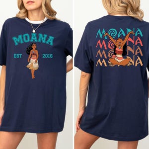 Disney Moana Est 2016 Shirt, Disney Moana Two Sided T-shirt, Princess Moana Sweatshirt, Disney Girls Trip Shirt, Disneyworld Trip Tee image 4
