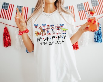 Disney Toy Story Happy 4th of July Patriotic Shirt, Disney Patriotic Shirt, Disney America, Disney Family Shirt, Disney Trip Shirt