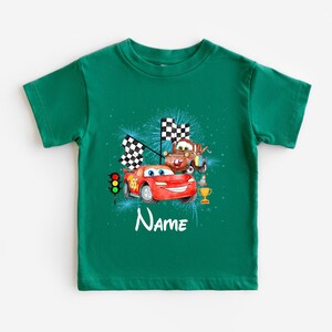 Disney Cars Birthday Shirt, Lightning McQueen Birthday Tee, Cars Family Birthday T-Shirts,Racing Series 95 Shirt, Pixar Car McQueen Shirt image 3
