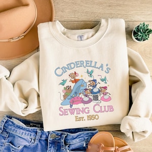 Jaq & Gus Gus Shirt, Disney Cinderella's Sewing Club Shirt, Disneyland Cinderella Est 1950 Shirt, Disneyworld Trip Shirt, Disney tee image 3