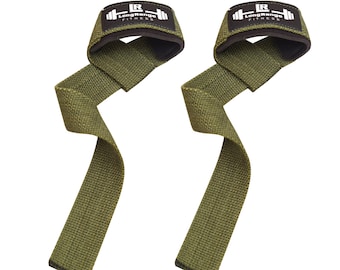 Weight Lifting Straps: Cotton Gym Wraps with Neoprene Padding