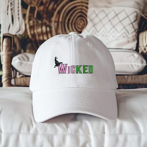 Embroidered Wicked Witch Baseball Cap: Funny Halloween Hat