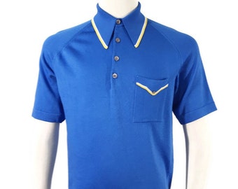 Vintage Donegal Coleseta Striped Zip Polo Top - Medium main image 1