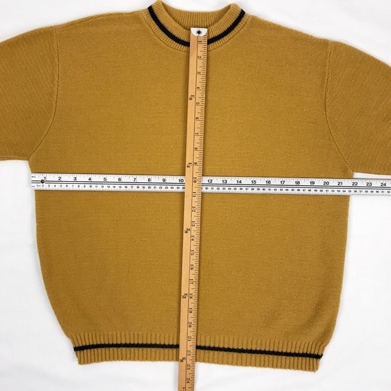 Vintage 60s 70s Sweater Short Sleeve Mock neck Mu… - image 9