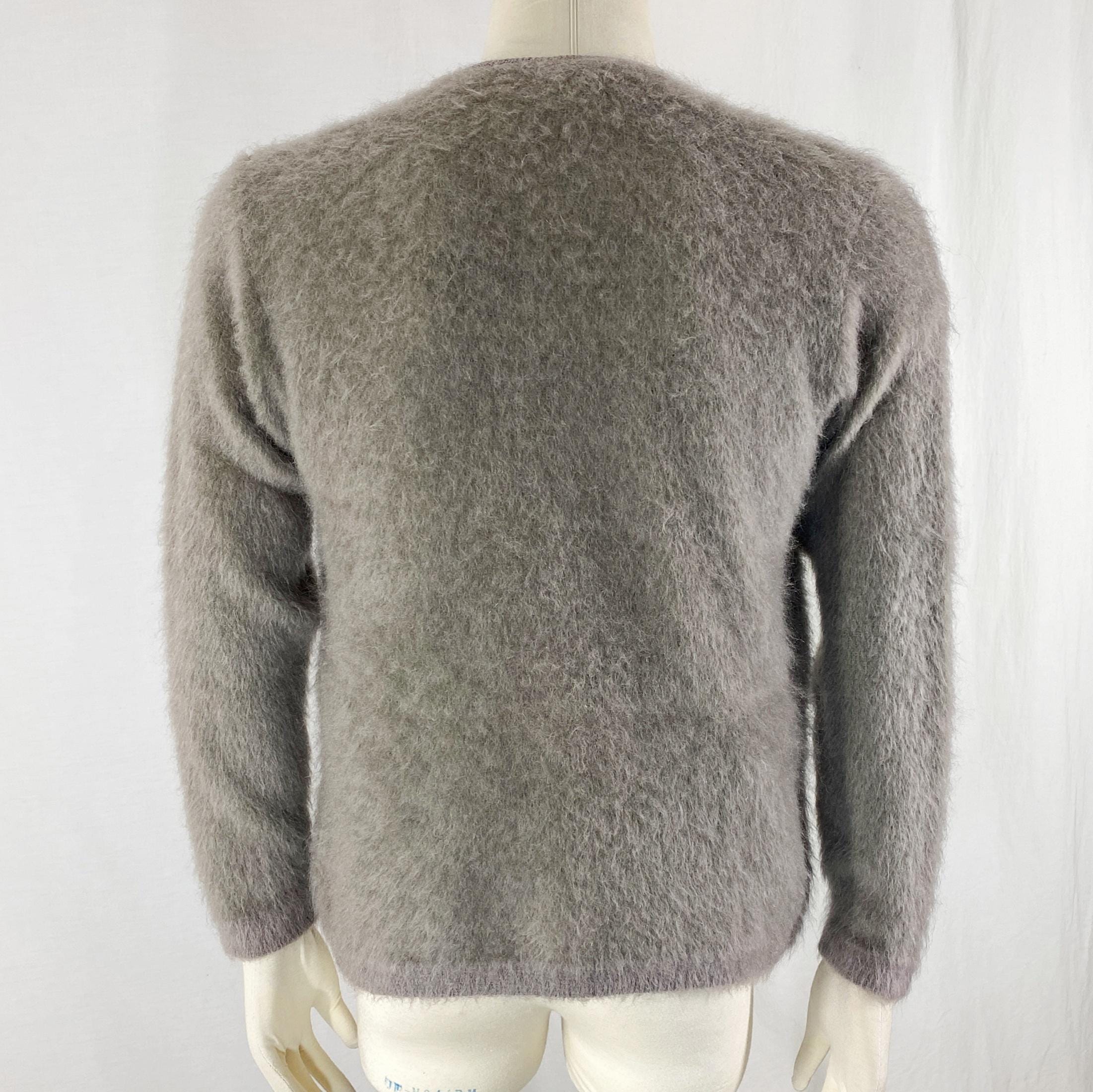 Vintage 60s Mohair Cardigan Jantzen Kurt Cobain Fuzzy Shag Grunge