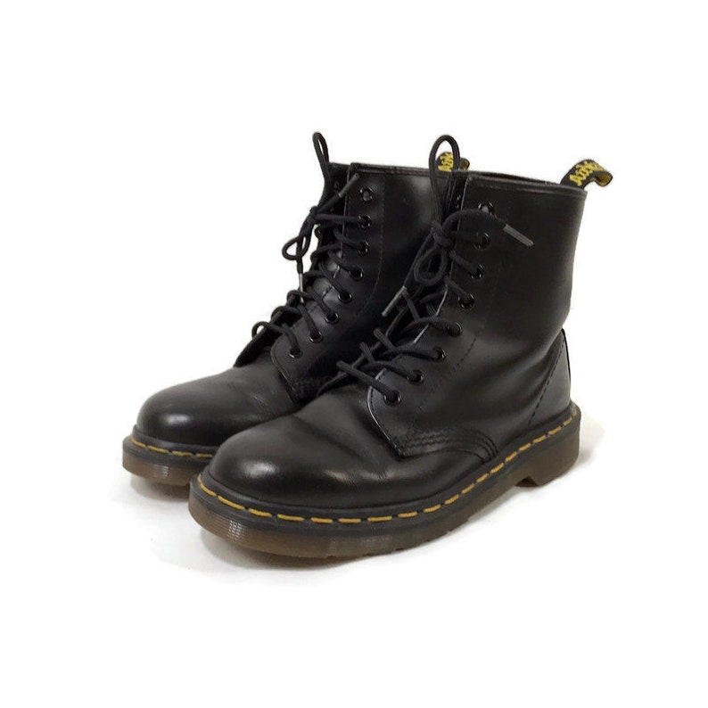 Vintage Dr Marten Boots 1990s Made in England 8 Hole Black - Etsy