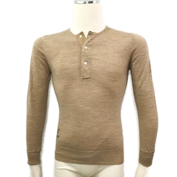 Vintage 90s Merino Wool Undershirt Base 
