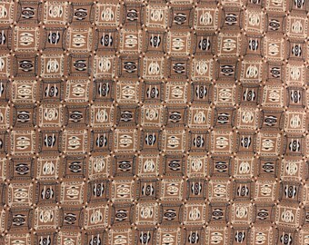 Vintage 1957 AAA Cotton Fabric: Mid-Century Modern Abstract Print (2.5 Yards)