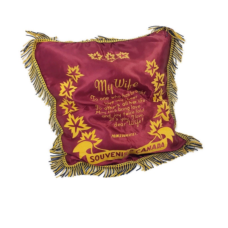 50s Souvenir Pillow - Etsy
