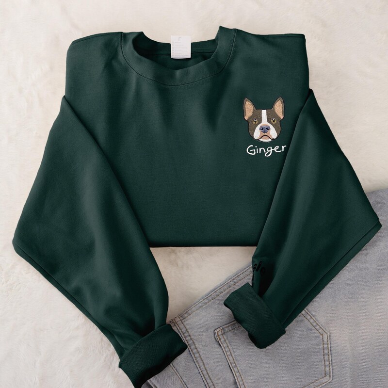 Cute Dogs Embroidered Blouse