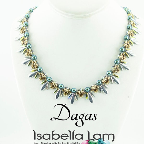 DAGAS Superduo and dagger beads Necklace Tutorial