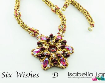 Six wishes crystal Navettes and Rivoli Necklace Kit and Tutorial