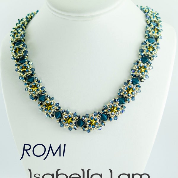 ROMI Beadwork Necklace Pdf tutorial instructions for personal use only