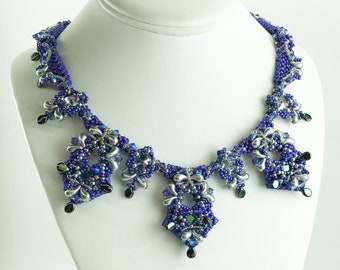 BELLA QUEEN Beadwork Necklace Pdf tutorial instructions for personal use only