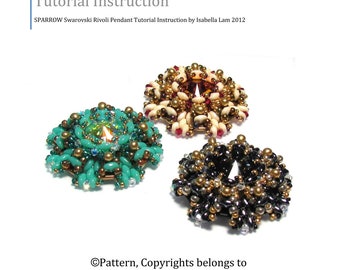 Instrukcja montażu wisiorka SPARROW Swarovski Rivoli w formacie PDF wyłącznie do użytku osobistego