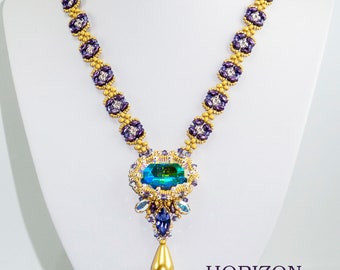 HORIZON Beadwork Necklace kit (materials and instructions)