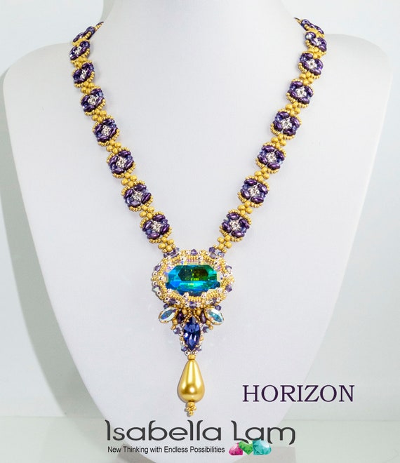 HORIZON Beadwork Necklace kit (materials and instructions)
