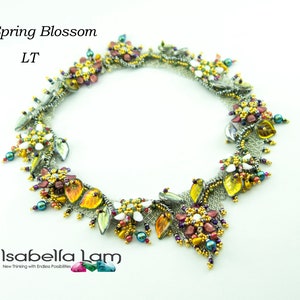 Spring Blossom Halsbandskit och handledning för österrikiska kristallstenar och pärlor