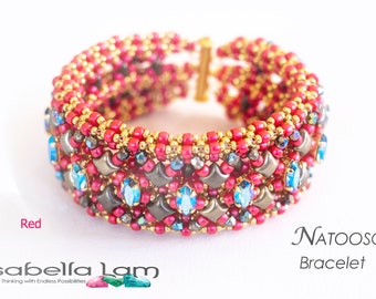 Natooschi Swarovski Navettes set in Beadwork Bracelet DIY Beading Kit Tutorial