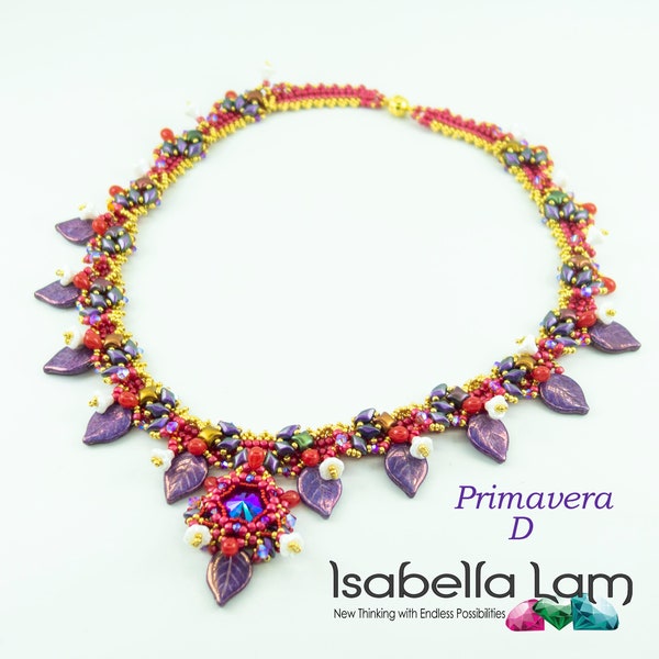 PRIMAVERA WibeDuo and GemDuo beads  Necklace Tutorial