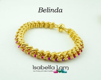 BELINDA Fixer Bracelet and Austrian crystal beads Tutorial