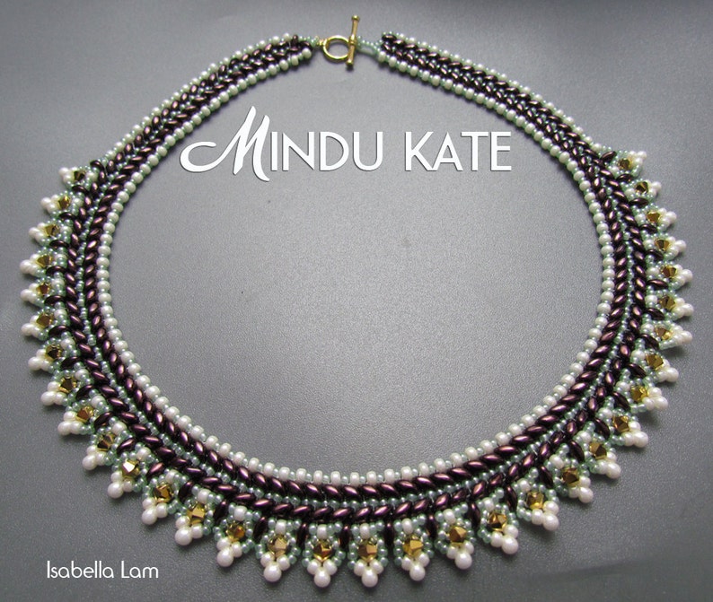 Download MINDU KATE SuperDuo Beadwork Necklace Pdf tutorial | Etsy