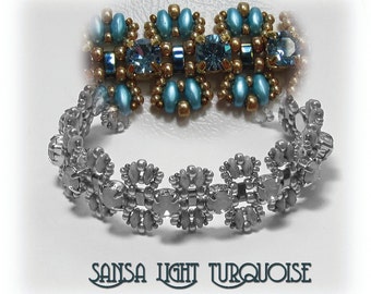 SANSA Tila and SuperDuo Beadwork Bracelet DIY Beading Kit