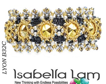 LYON Triangoli Rivoli e Bracciale SuperDuo Tutorial kit di perline fai da te