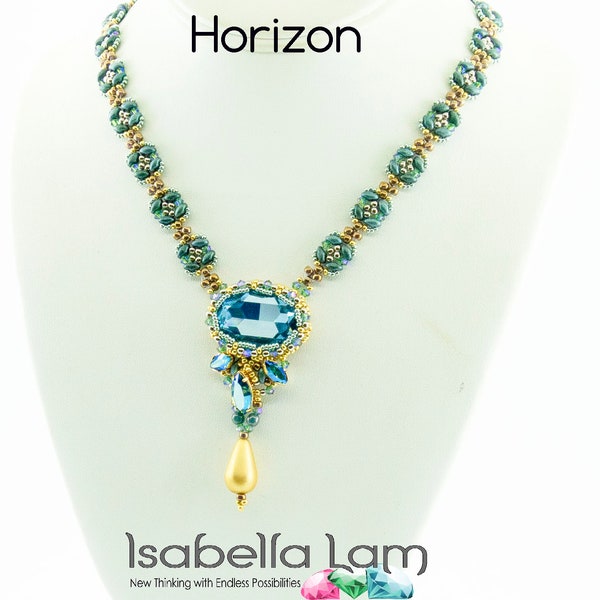 HORIZON Austrian Crystal Oval Fancy stone and Navettes Necklace Kit and Tutorial