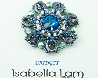 BRIDGET Pendant with Bridge and Fixer beads kit and tutorial