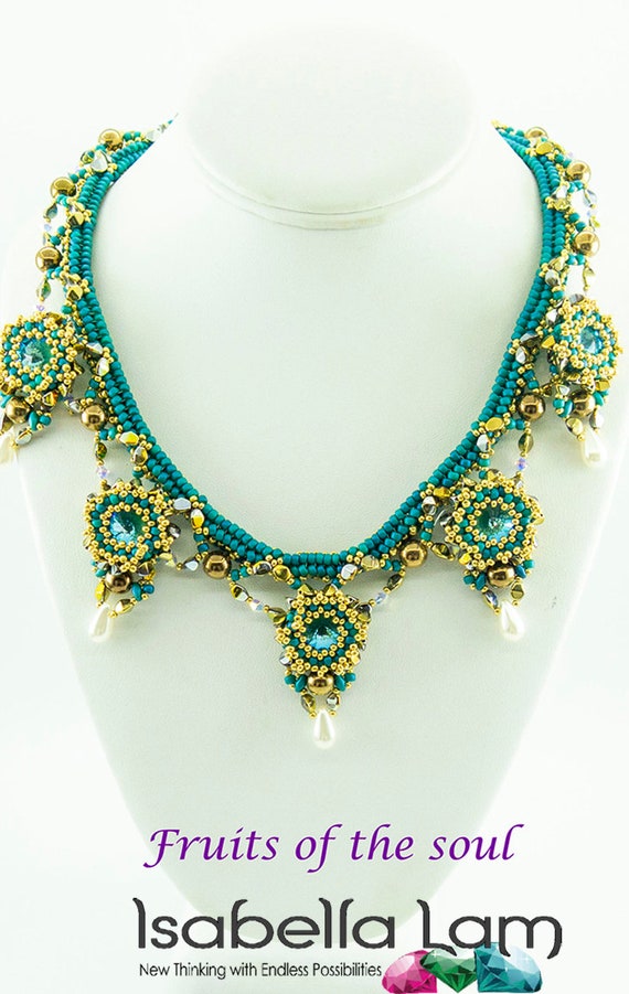 Fruits of the Soul Austrian Crystal Rivoli Necklace Tutorial - Etsy