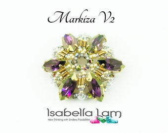 Markiza V2 Austrian Crystal Navettes Pendant Kit and Tutorial