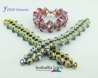 FIXER Dreams Swarovski Rivoli and new FIXER beads Bracelet tutorial Pdf for personal use only