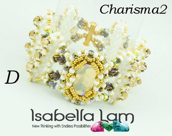 Charisma 2 crystal Rose Montee and Fancy oval stone bracelet Kit and Tutorial