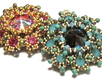 LORRO Pendant  PDF Beading tutorial with SuperDuo beads for personal use only