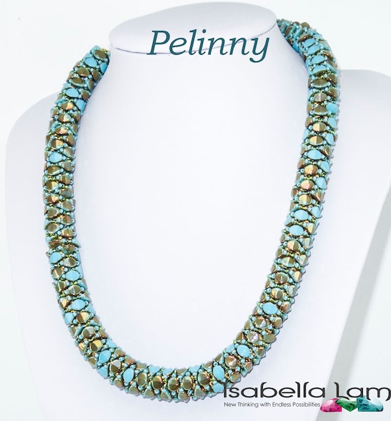 Pelinny Pinch beads Necklace Spiral Tutorial