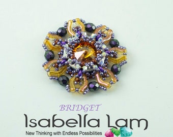 BRIDGET Pendant with Bridge and Fixer beads kit and tutorial