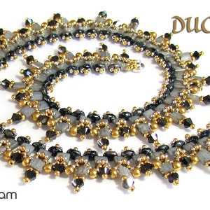 DUO Ziggi SuperDuo Beadwork Necklace Pdf tutorial instructions for personal use only