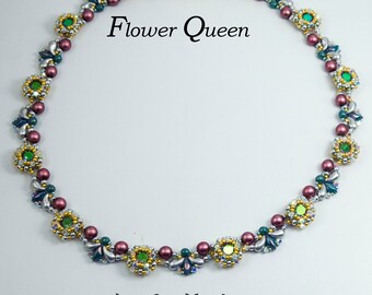 Flower Queen Zoliduo and Austrian Crystal Necklace Kit and Tutorial