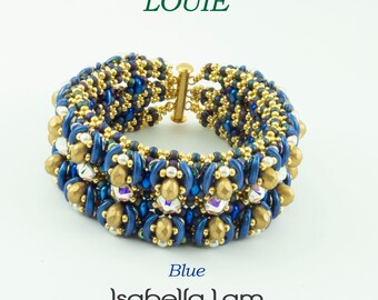 Kit de bracelets LOUIE Croissant et cristal autrichien Rose Montee et tutoriel