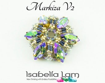 Markiza V2 Austrian Crystal Navettes Pendant Kit and Tutorial