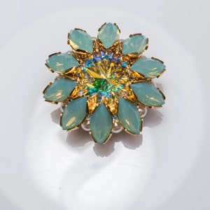 NOVA STAR Swarovski Navette Rivoli Pendant Beadwork Pendant tutorial instructions for personal use only