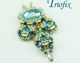 Triofix FIXER  Pendant  PDF Beading tutorial  for personal use only