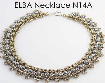 ELBA SuperDuo Beadwork Necklace  DIY Beading Kit Tutorial