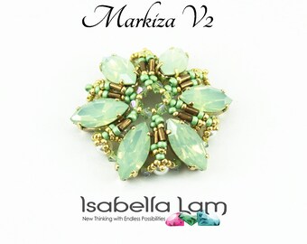 Markiza V2 Austrian Crystal Navettes Pendant Kit and Tutorial