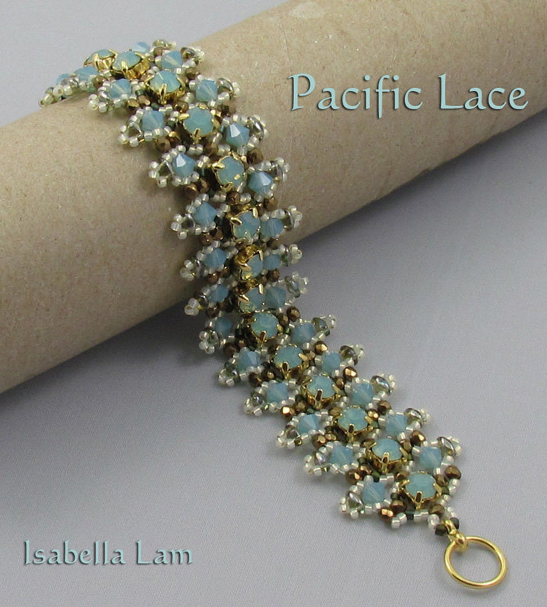 Pacific Lace Swarovski and Superduo Bracelet Tutorial Pdf for