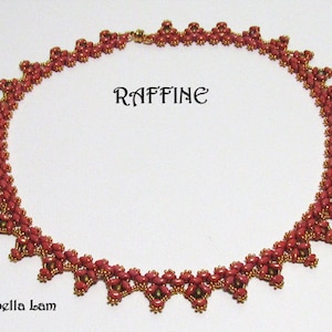 RAFFINE SuperDuo Beadwork Necklace Pdf tutorial instructions for personal use only image 1