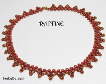 RAFFINE SuperDuo Beadwork Necklace Pdf tutorial instructions for personal use only