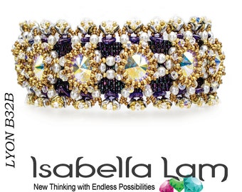 LYON Triangoli Rivoli e Bracciale Super Duo Tutorial kit di perline fai da te