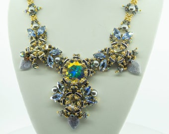 Queen of the Night  Necklace with New FIXER beads D.I.Y Beading Necklace KIT